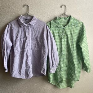 Womens “Cottagecore” Button Downs (set of 2)
